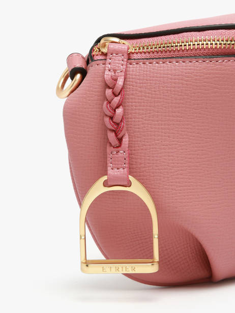 Belt Bag Torsade Leather Etrier Pink torsade ETOS022M other view 4