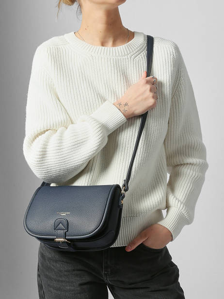 Sac Bandoulière Grained Miniprix Bleu grained F7532 vue secondaire 1