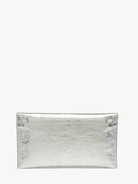 Medium Leather Paddock Clutch Bag Etrier Silver paddock TLOS1670 other view 5