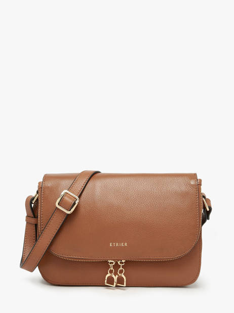 Medium Leather Tradition Crossbody Bag Etrier Brown tradition ETRA059M