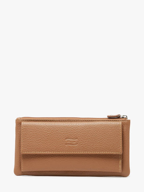 Wallet Caviar Leather Crinkles Brown caviar 14104