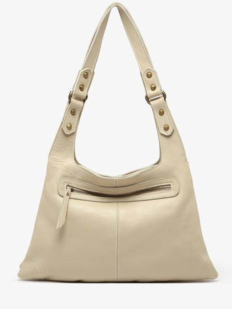 Shoulder Bag Seam Leather Basilic pepper Beige seam BSEA05 other view 4