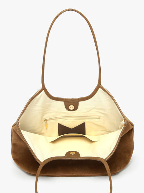 Suede Leather Milan Shoulder Bag Nat et nin Brown vintage MILAN other view 3