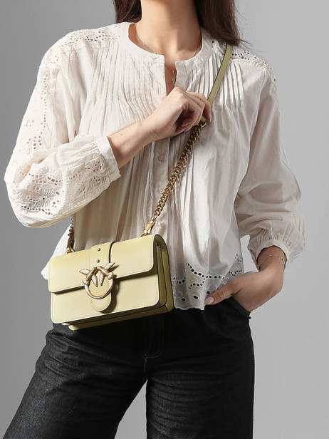 Cross Body Tas Love Bag Icon Leather Pinko Green love bag icon A0F1 other view 1