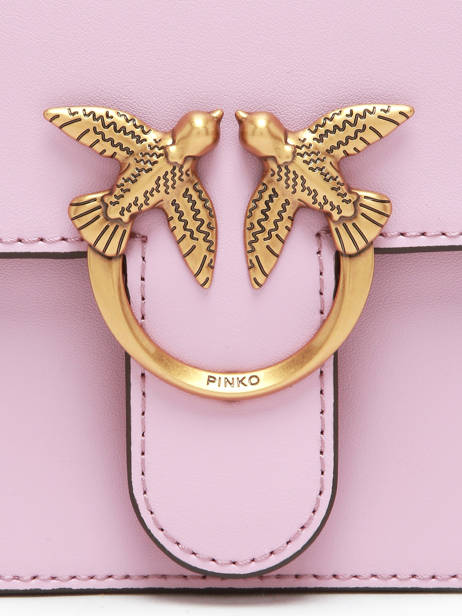 Satchel Love Bag Icon Leather Pinko Pink love bag icon A0F1 other view 3