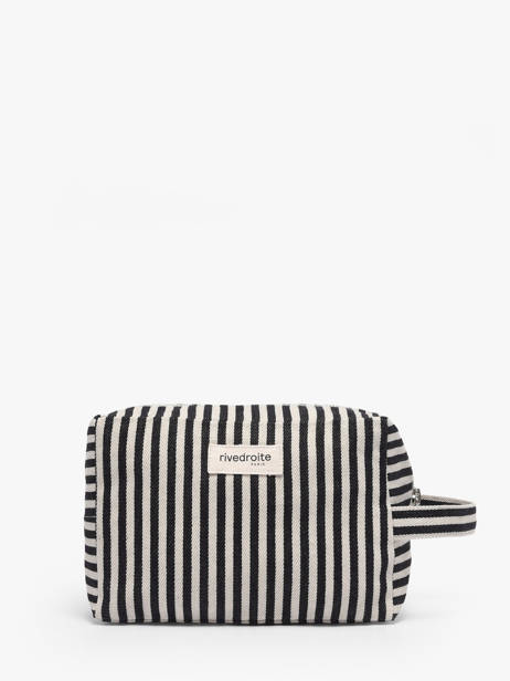 La Trousse Tournelles Xl Striped Coton Recyclé Rivedroite Noir spring striped TOUXLSTR