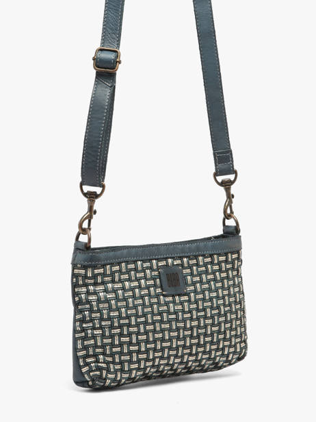 Shoulder Bag Heritage Leather Biba Blue heritage KAB9L other view 1