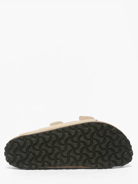 Mules Arizona En Cuir Birkenstock Beige women 1029260 vue secondaire 4