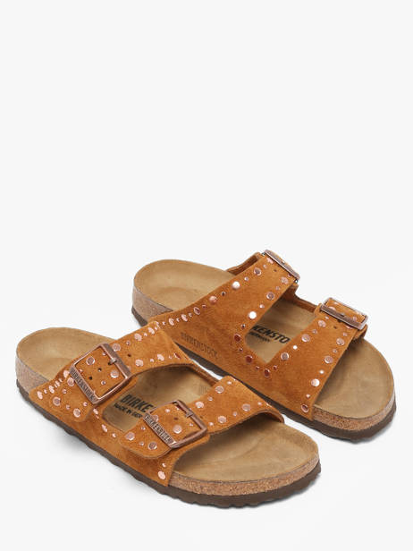 Mules Arizona Rivet En Cuir Birkenstock Marron women 1031731 vue secondaire 1