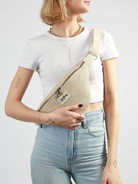 Belt Bag Hindbag Beige tressage TS other view 1