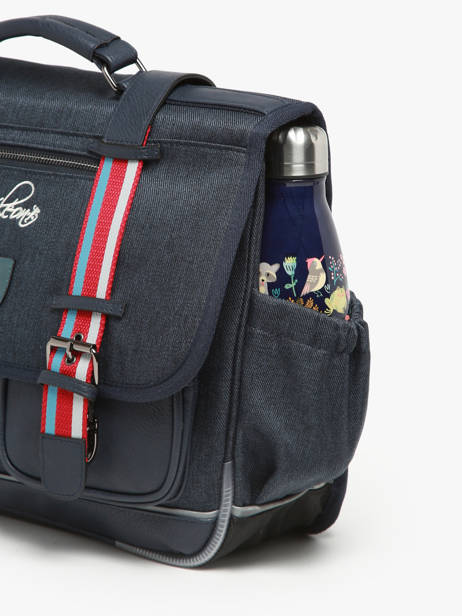 Satchel 2 Compartments Cameleon Blue vintage urban PBVBCA35 other view 5