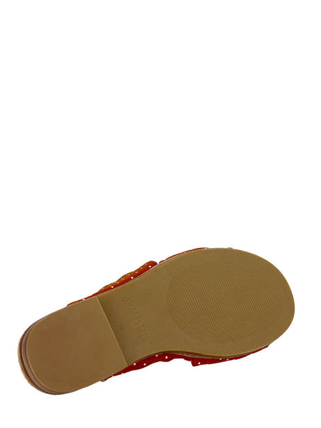 Slippers Armistice Red women RIO6 other view 5