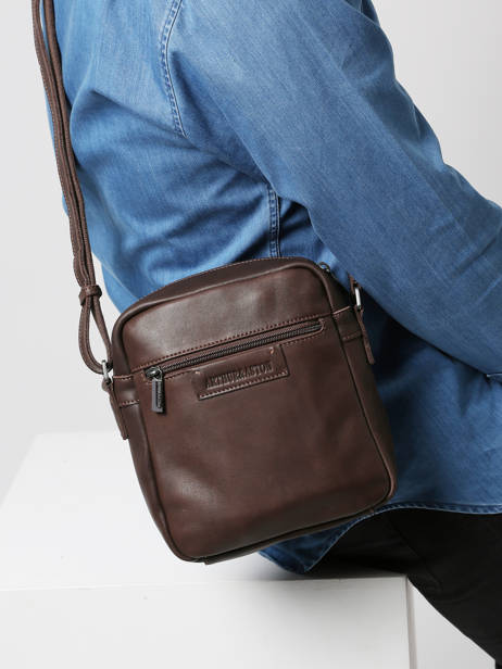 Pochette Homme Arthur & aston Marron johany 10 vue secondaire 1