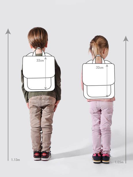 Backpack Hello hossy Green cool kids 5 other view 1